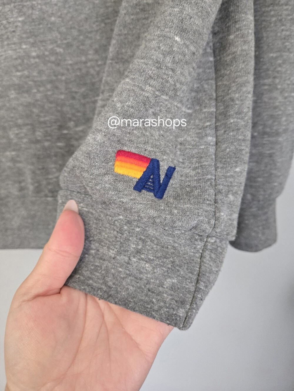Aviator Nation Logo Sweatshirt Heather Grey - Picture 4 of 7